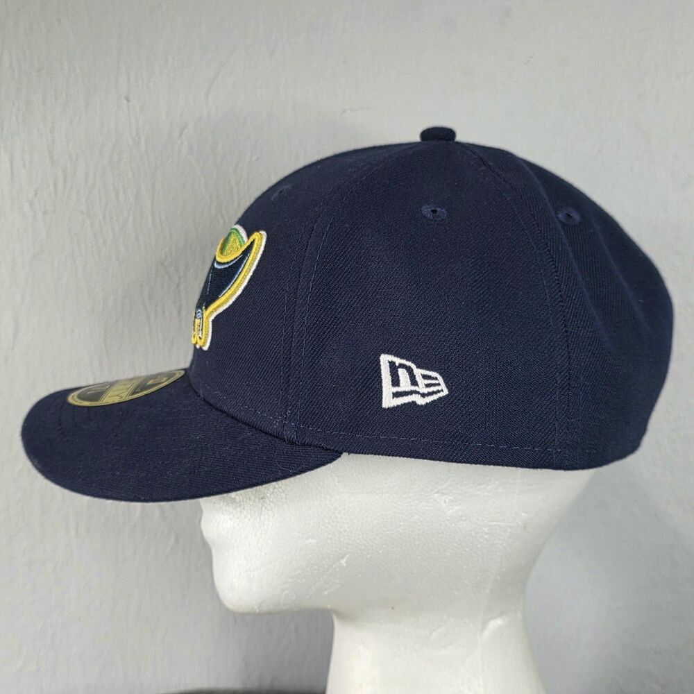New Era 59FIFTY Tampa Bay Rays Navy Blue Fitted Hat Cap Size 7 3/8 MLB On-Field - Picture 3 of 12